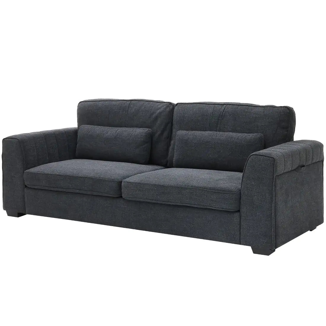 โซฟา 2 ที่นั่ง รุ่น Zanako สีเทาเข้ม