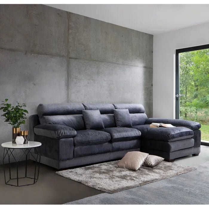 โซฟาเข้ามุมขวา รุ่น Tennessee สีเทา