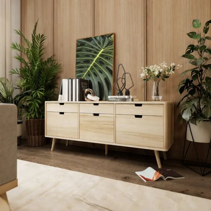 ไซด์บอร์ด รุ่น WIB สีไม้อ่อน